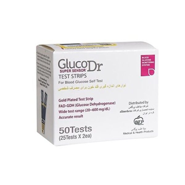 نوار تست قند خون گلوکوداکتر - Glucodr