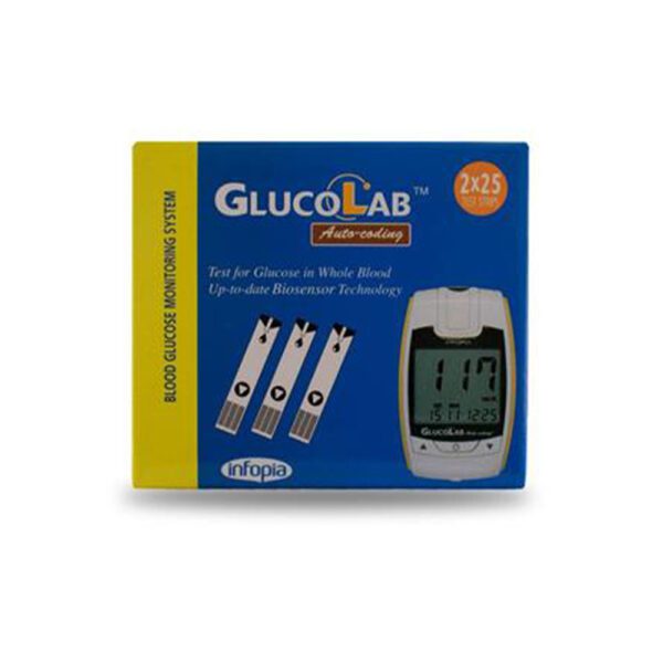 نوار تست قند خون گلوکولب - Glucolab
